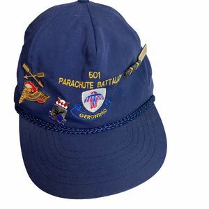 Military Army Parachute Hat and Pins